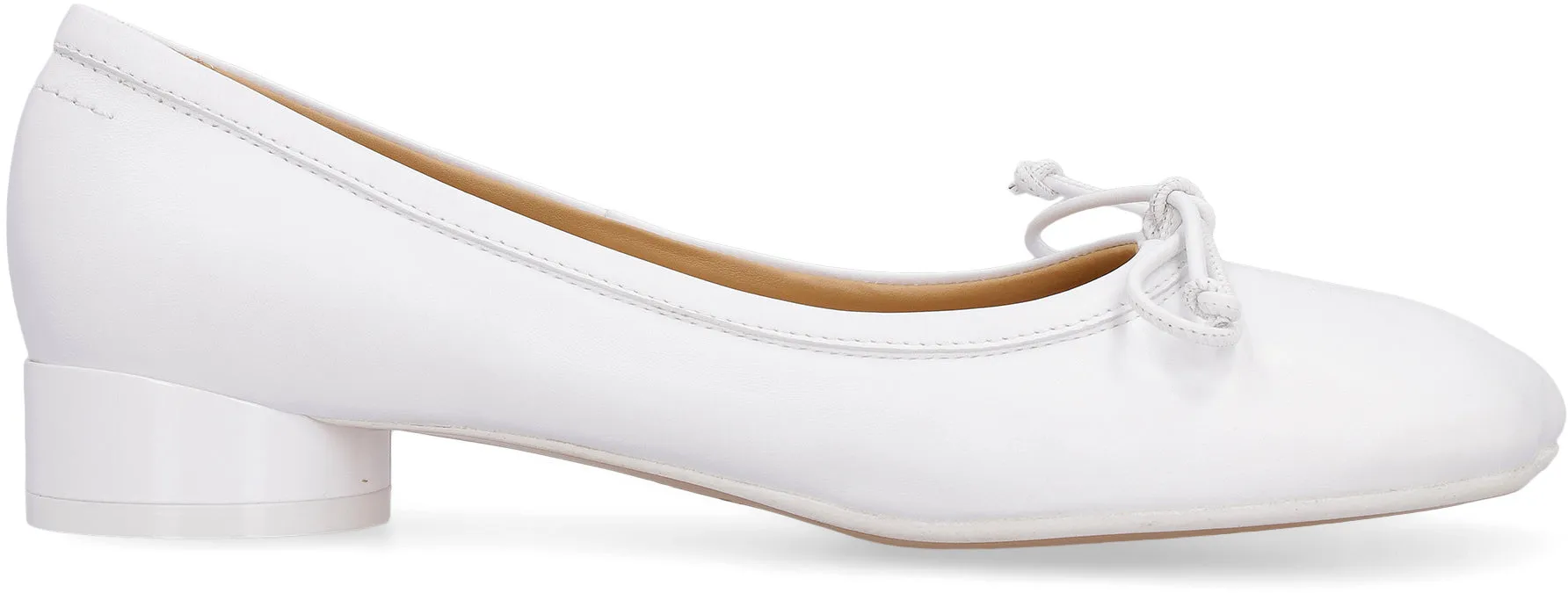 Leather ballet flats