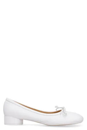 Leather ballet flats