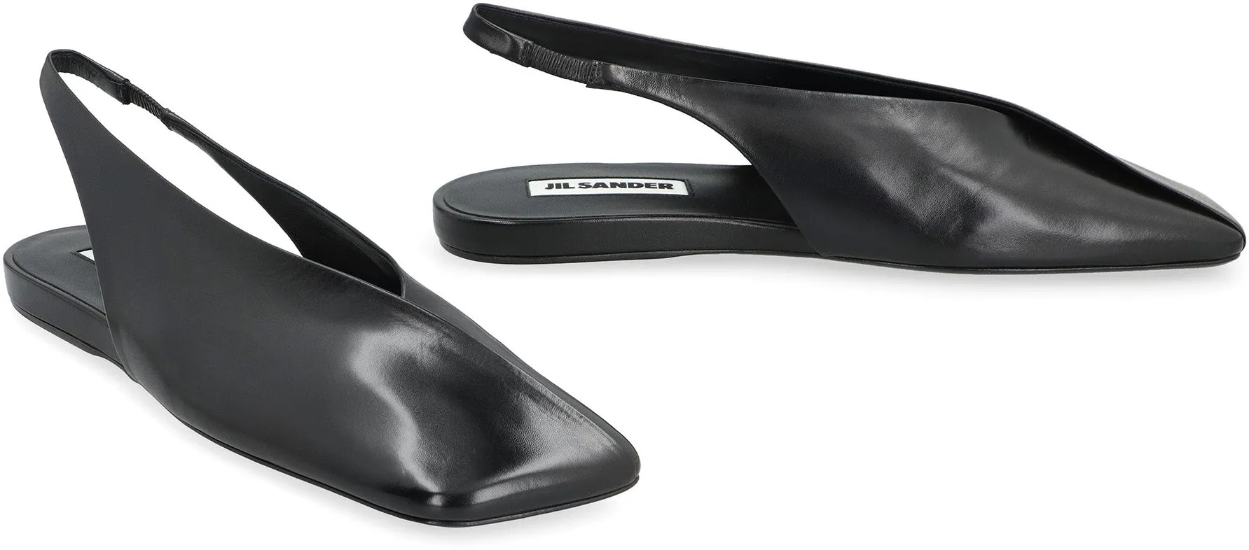 Leather ballet flats