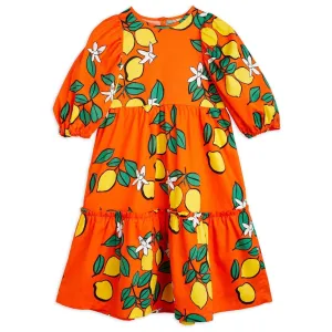 Lemons Aop Woven Puff Sleeve Dress