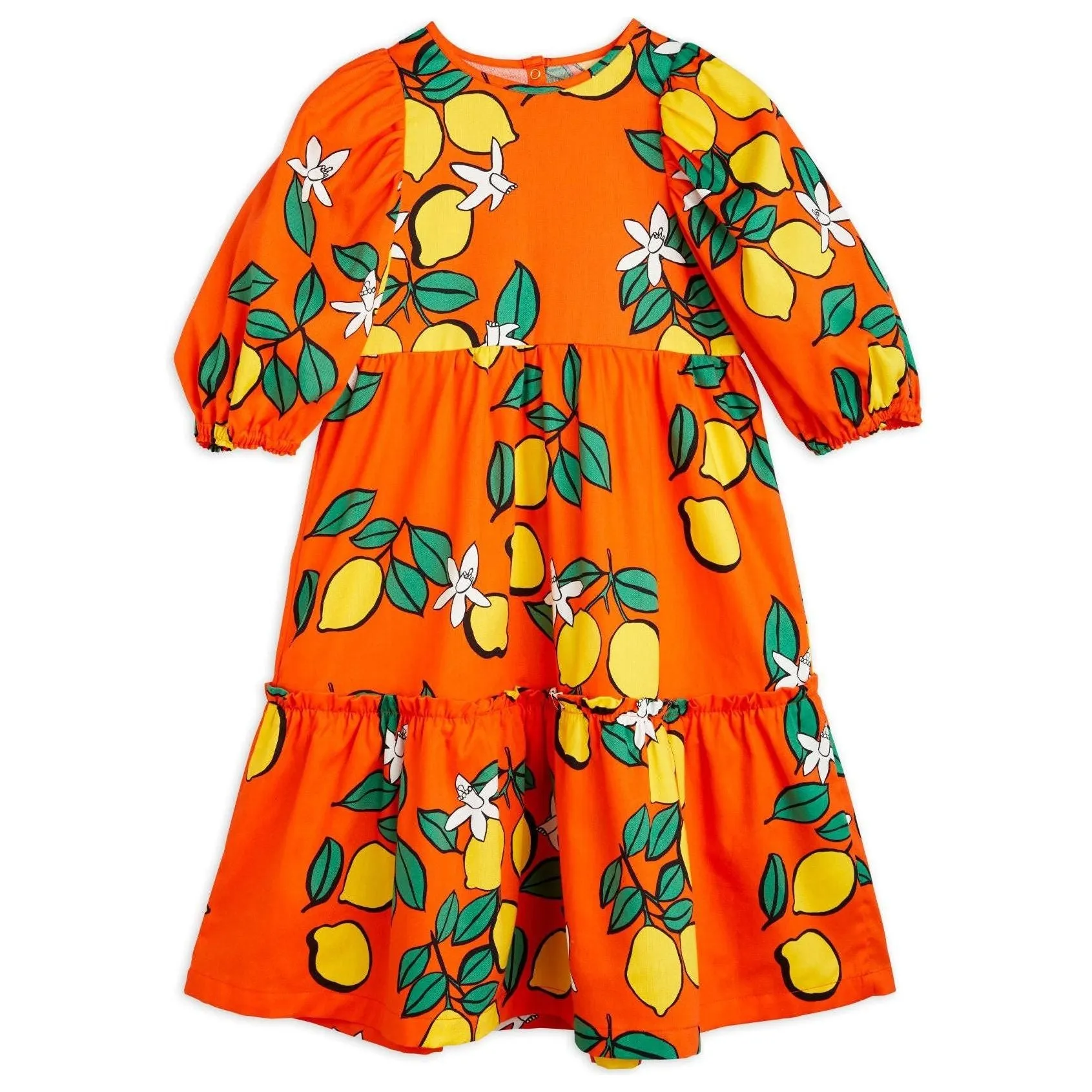 Lemons Aop Woven Puff Sleeve Dress