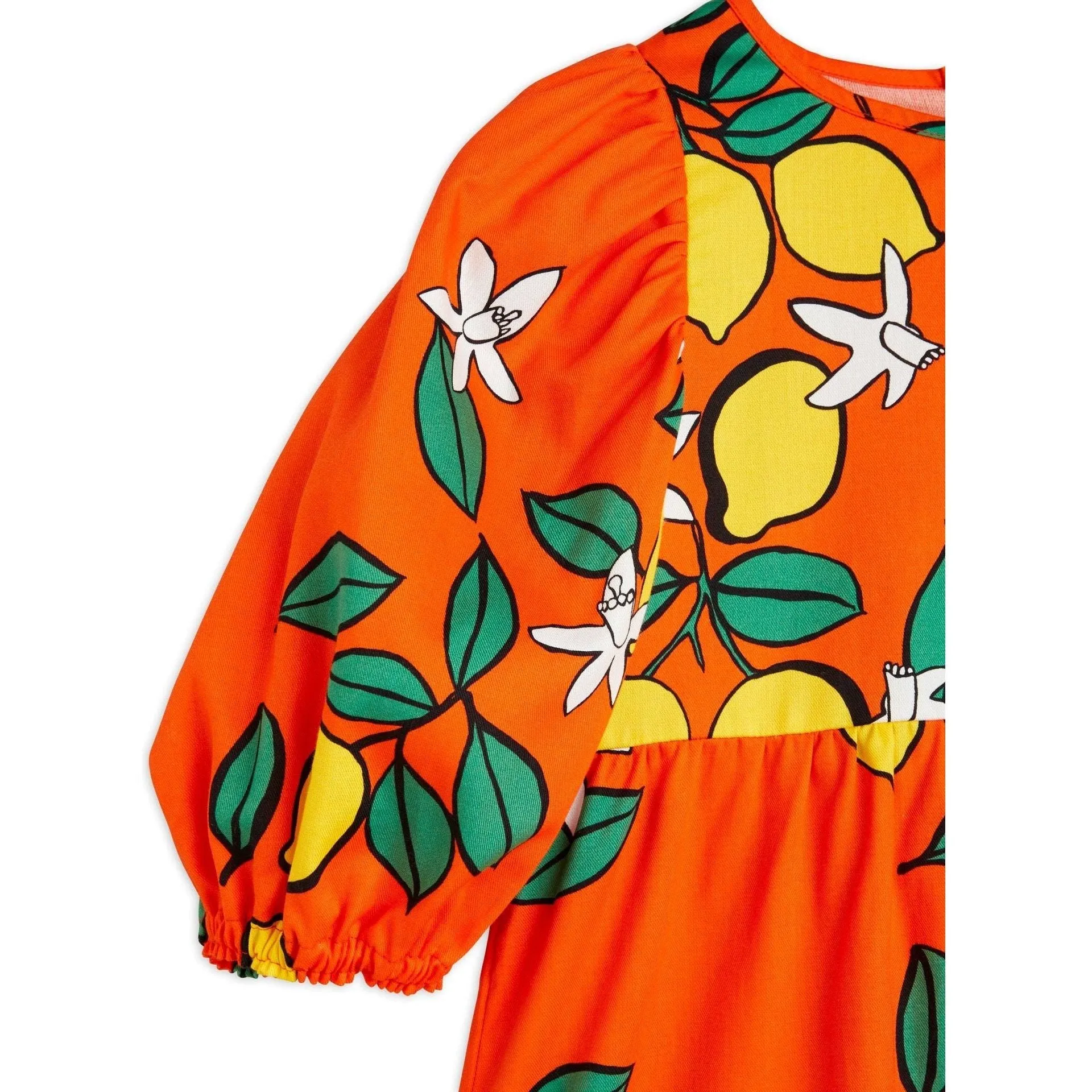 Lemons Aop Woven Puff Sleeve Dress