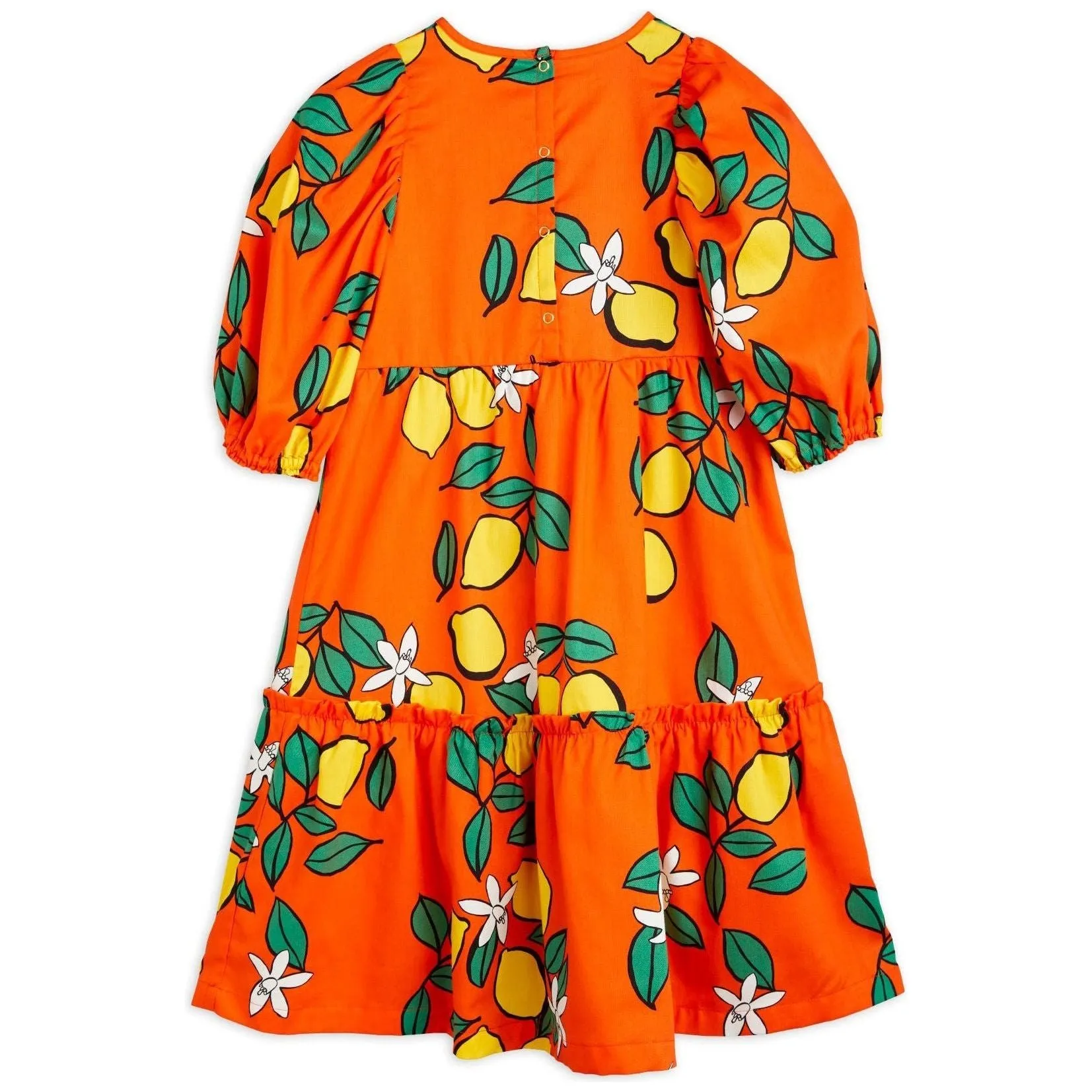 Lemons Aop Woven Puff Sleeve Dress