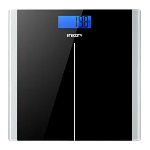 Like New/Unboxed- Etekcity Digital Body Weight Bathroom Scale With Step-On Technology (Black)