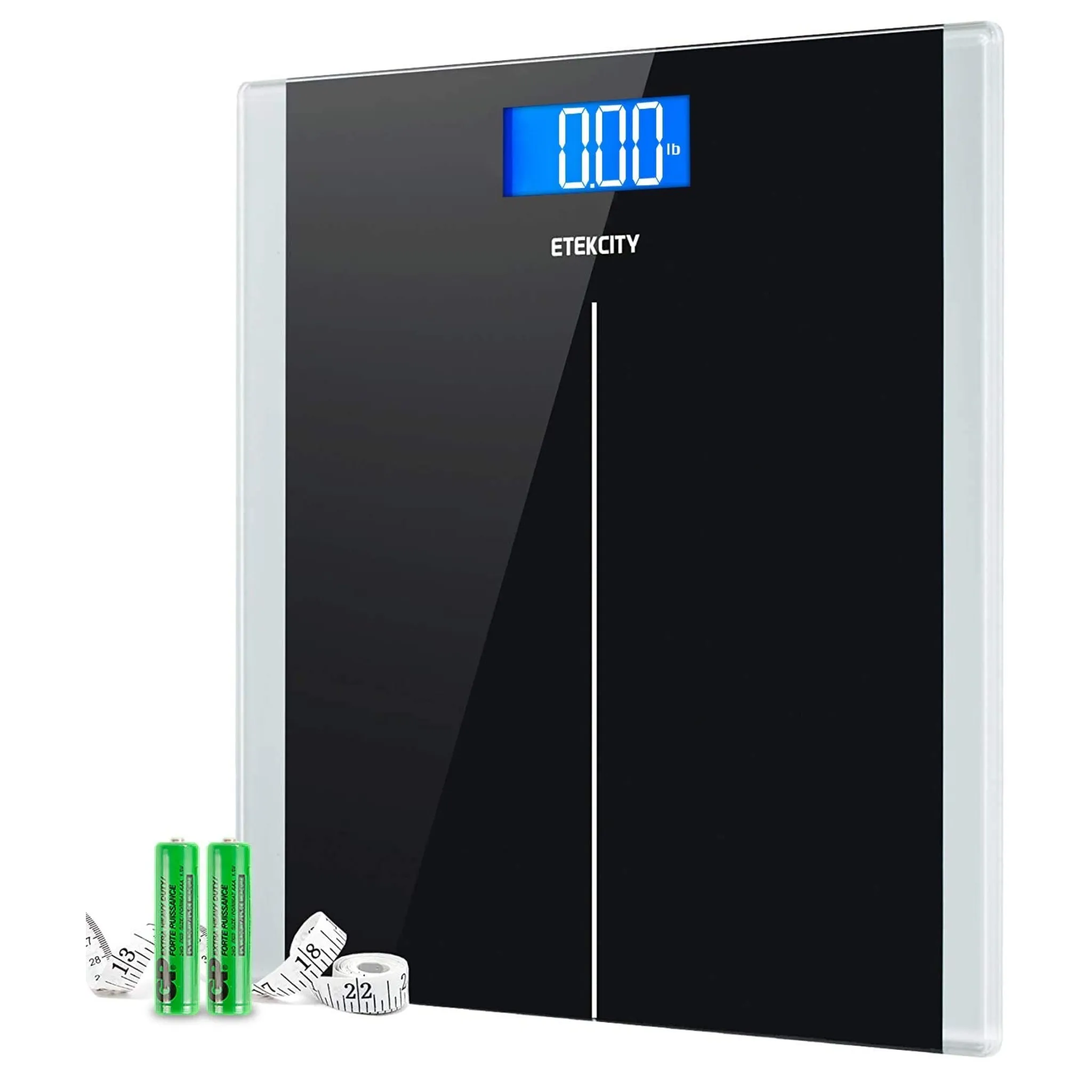 Like New/Unboxed- Etekcity Digital Body Weight Bathroom Scale With Step-On Technology (Black)