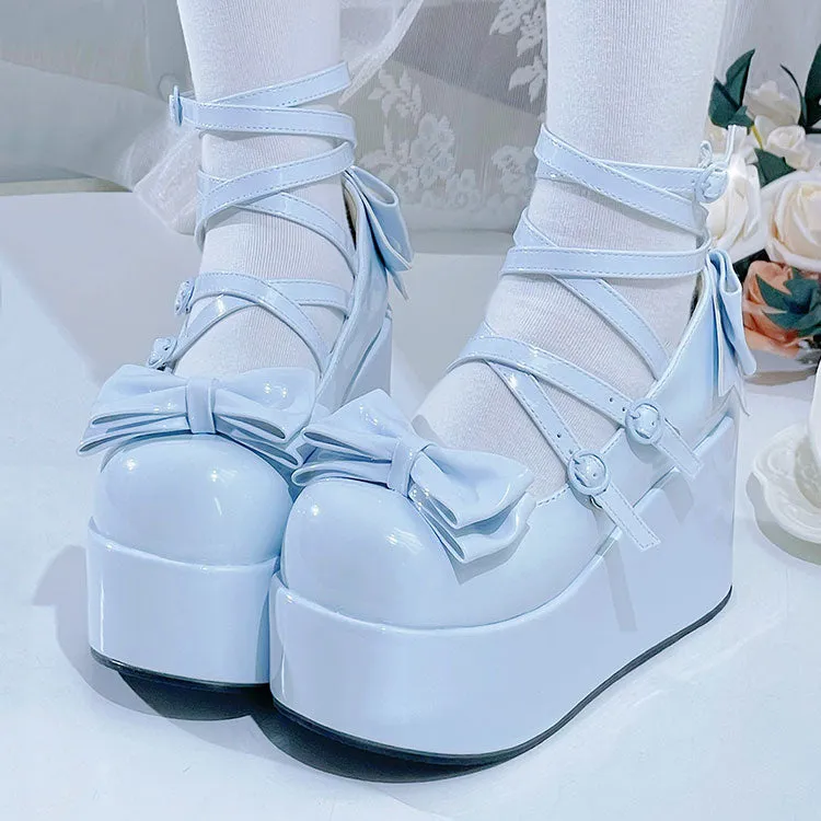 Lolita Bow Platform Shoes