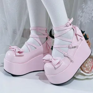 Lolita Bow Platform Shoes