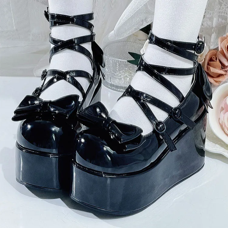 Lolita Bow Platform Shoes