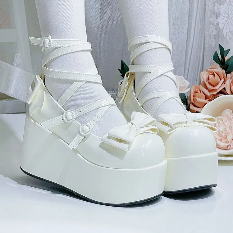 Lolita Bow Platform Shoes
