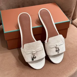 Loro Piana Summer Charms Ser Women's Sandals - Powder