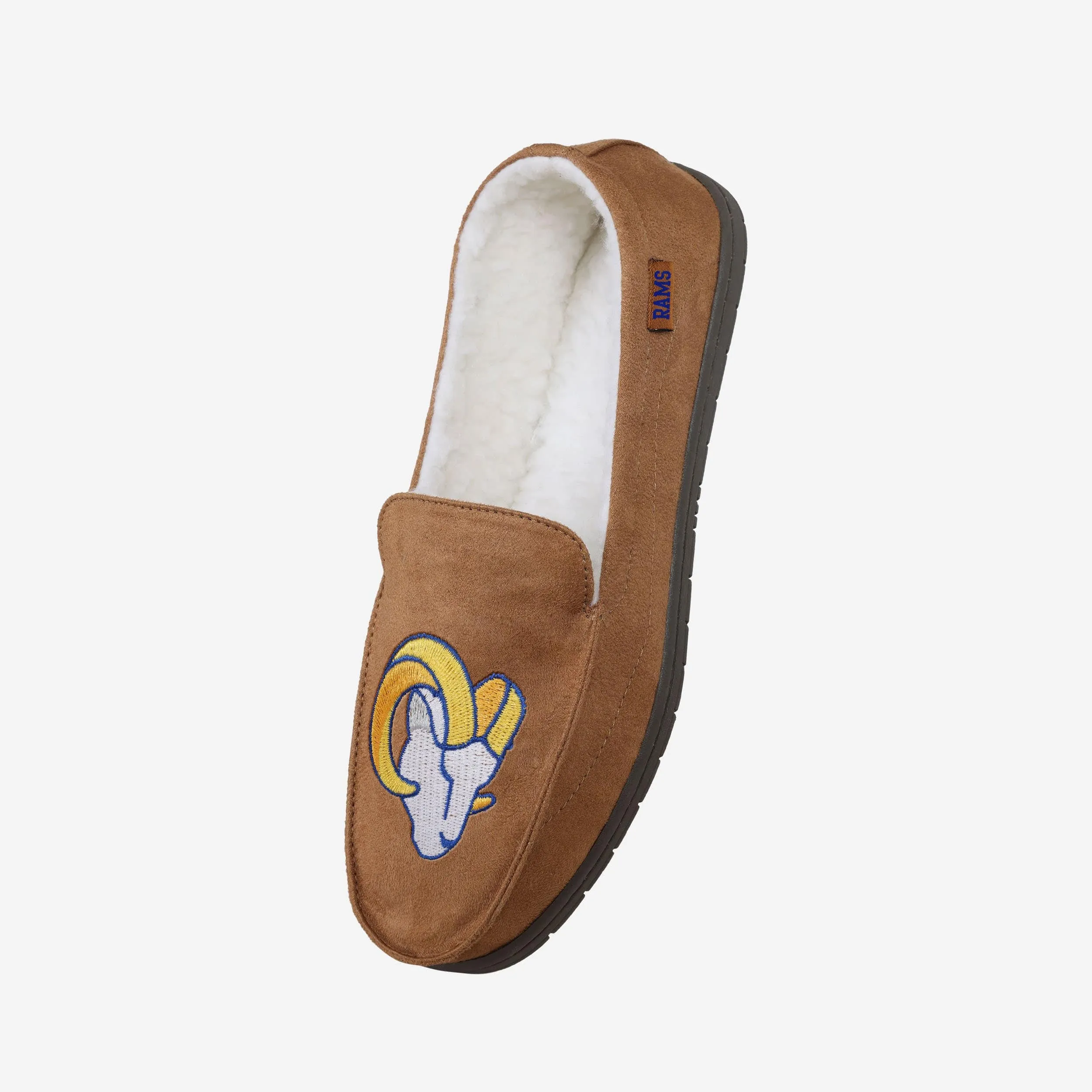 Los Angeles Rams Beige Moccasin Slipper
