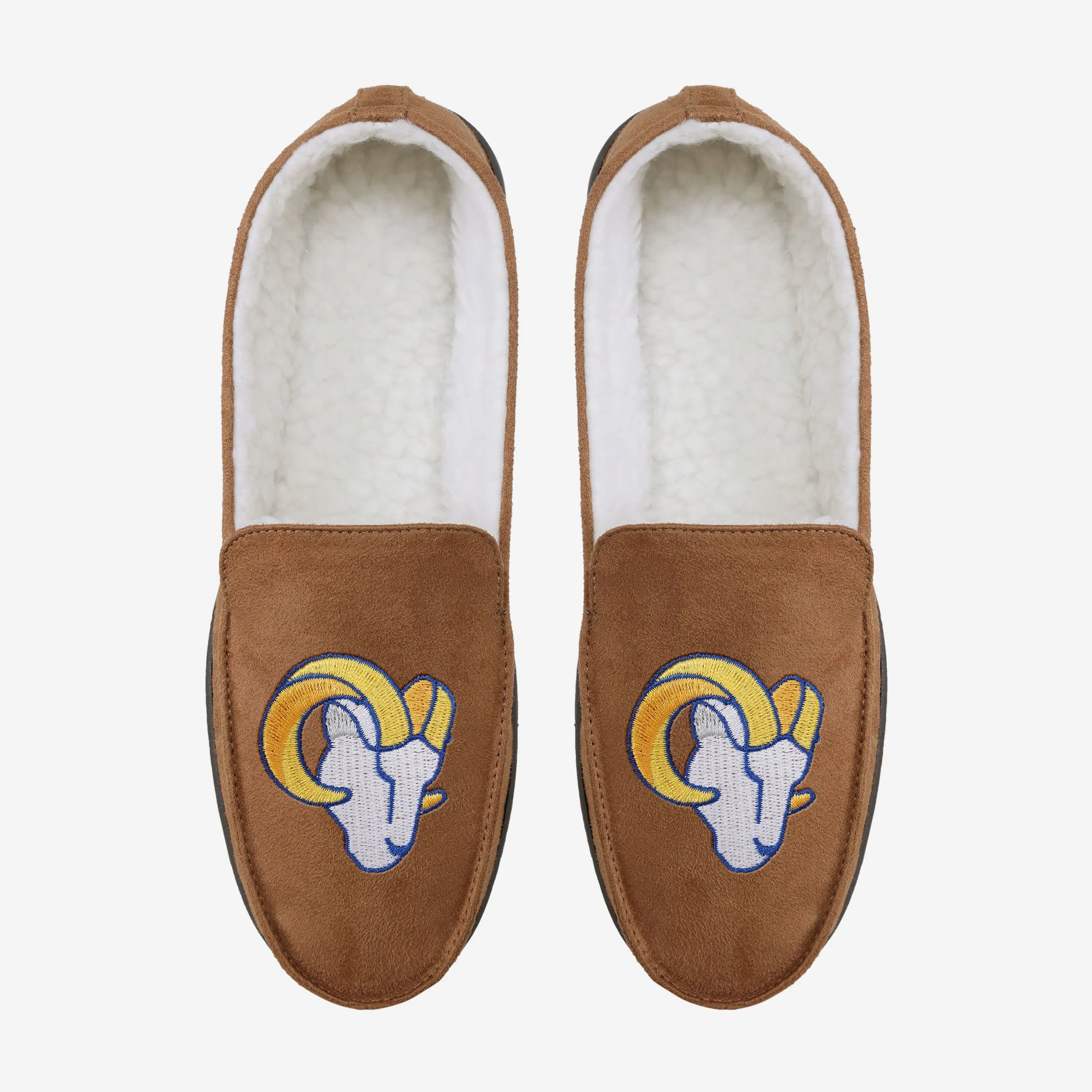 Los Angeles Rams Beige Moccasin Slipper