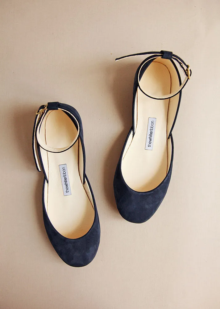 LUNA BALLET FLATS - NAVY BLUE