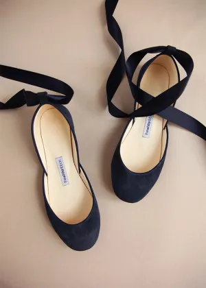LUNA BALLET FLATS - NAVY BLUE