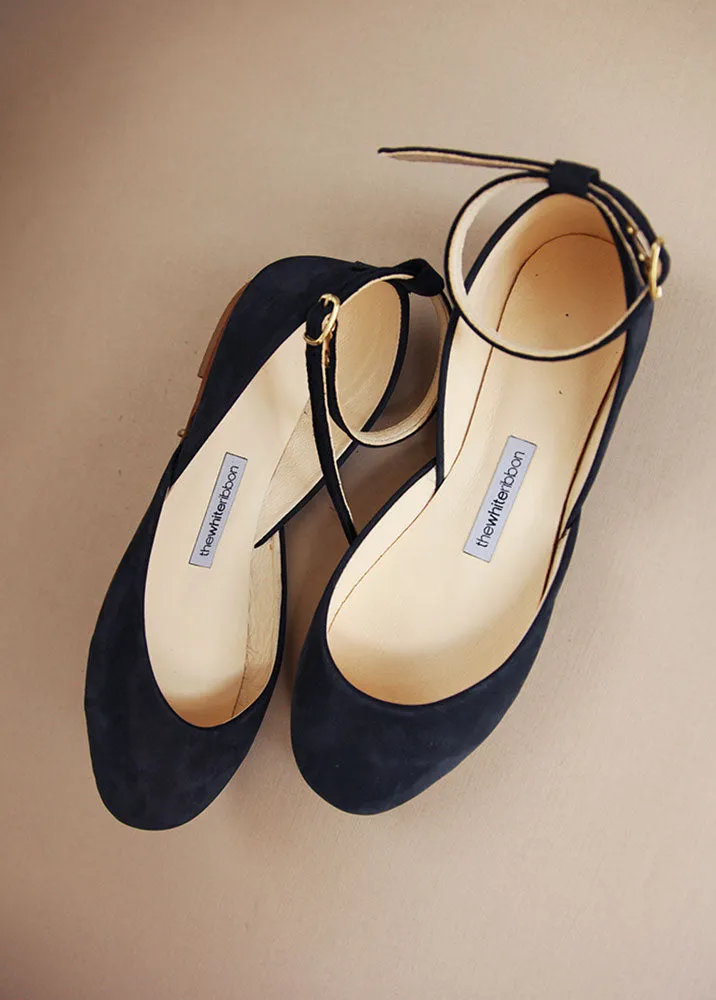 LUNA BALLET FLATS - NAVY BLUE