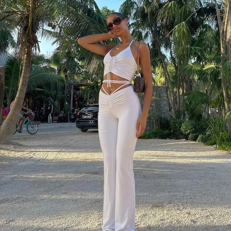 Lyla Crop Top Two Piece Set