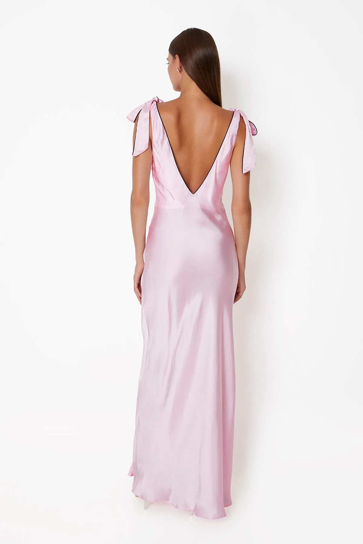 Maison' Bow Dress - Ballet Pink