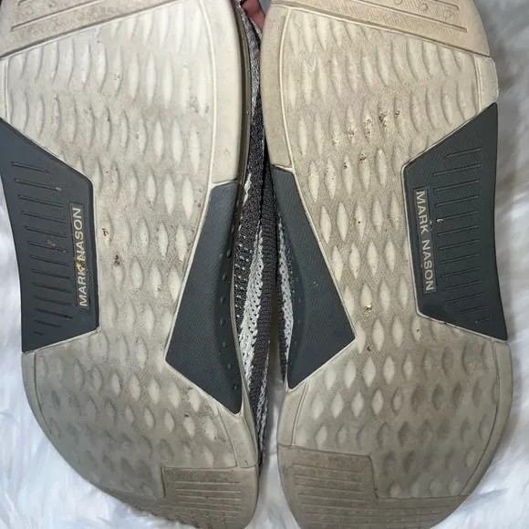 Mark Nason Sport Knit Men’s gray lace Up athletic shoe size 15