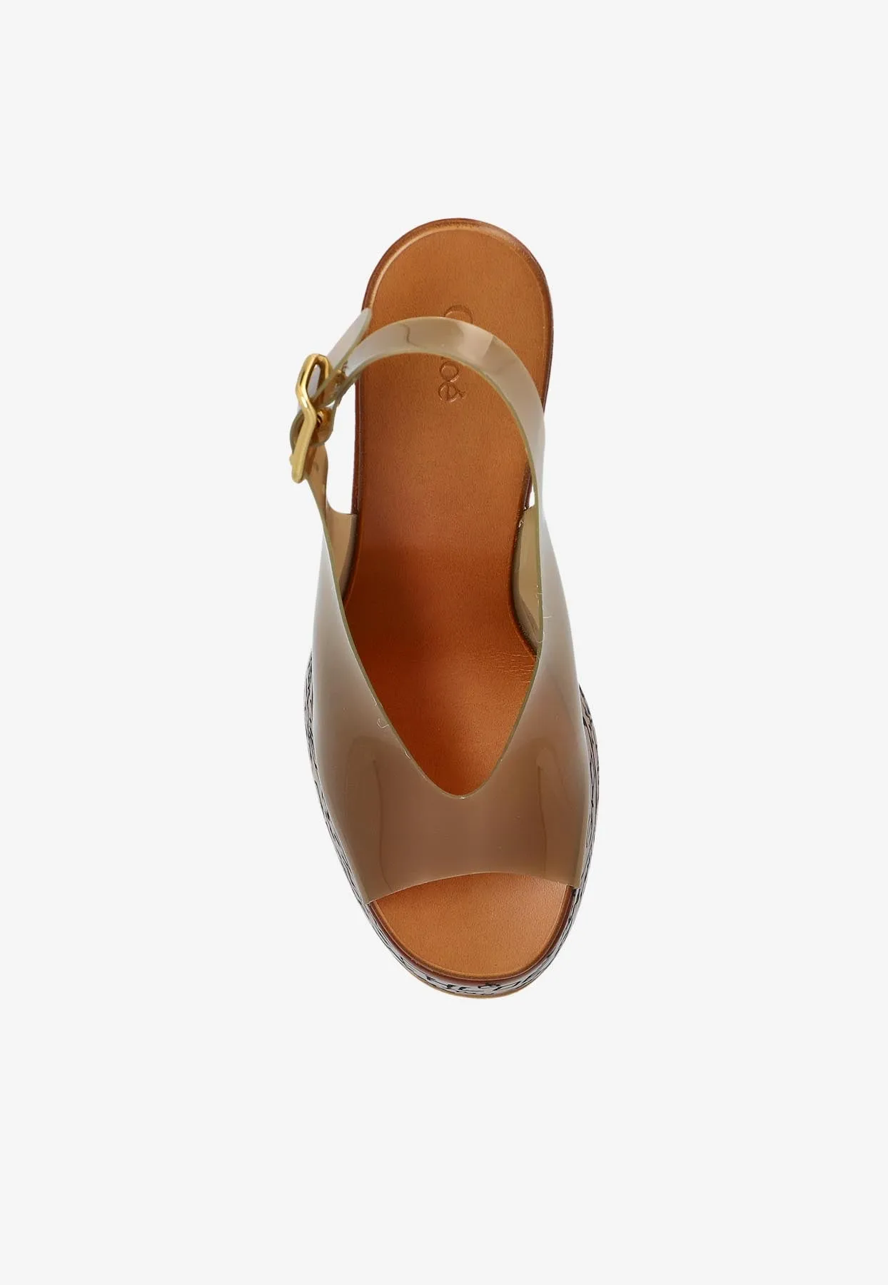 Maxime 130 Plexi Wedge Sandals