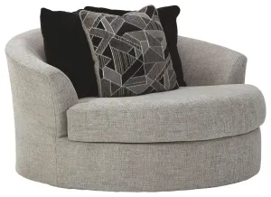 Megginson - Oversized Round Swivel Chair