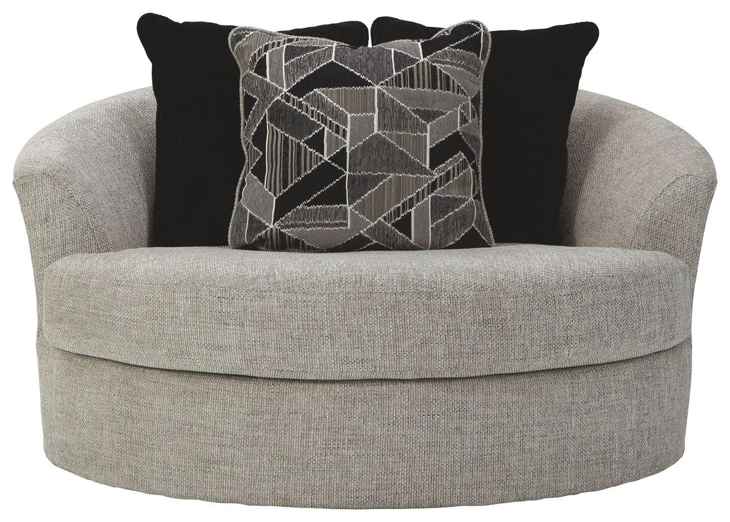 Megginson - Oversized Round Swivel Chair