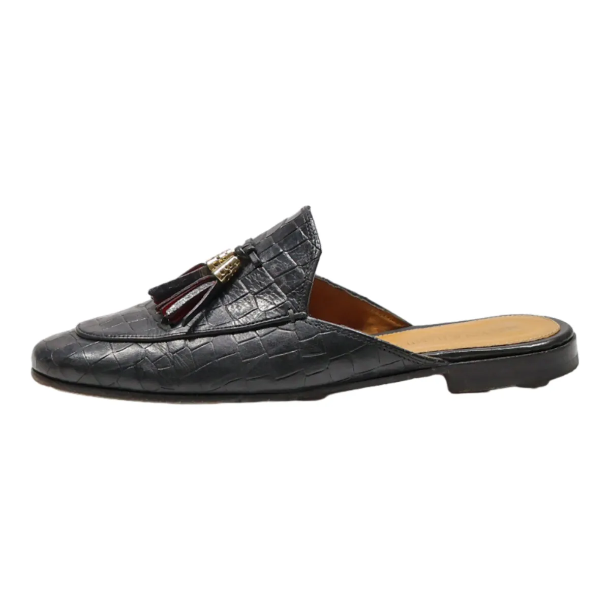 MELVIN & HAMILTON Loafer Shoes Black Leather Womens UK 6
