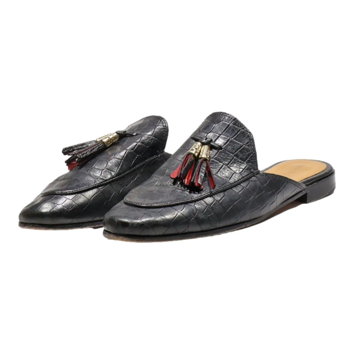 MELVIN & HAMILTON Loafer Shoes Black Leather Womens UK 6