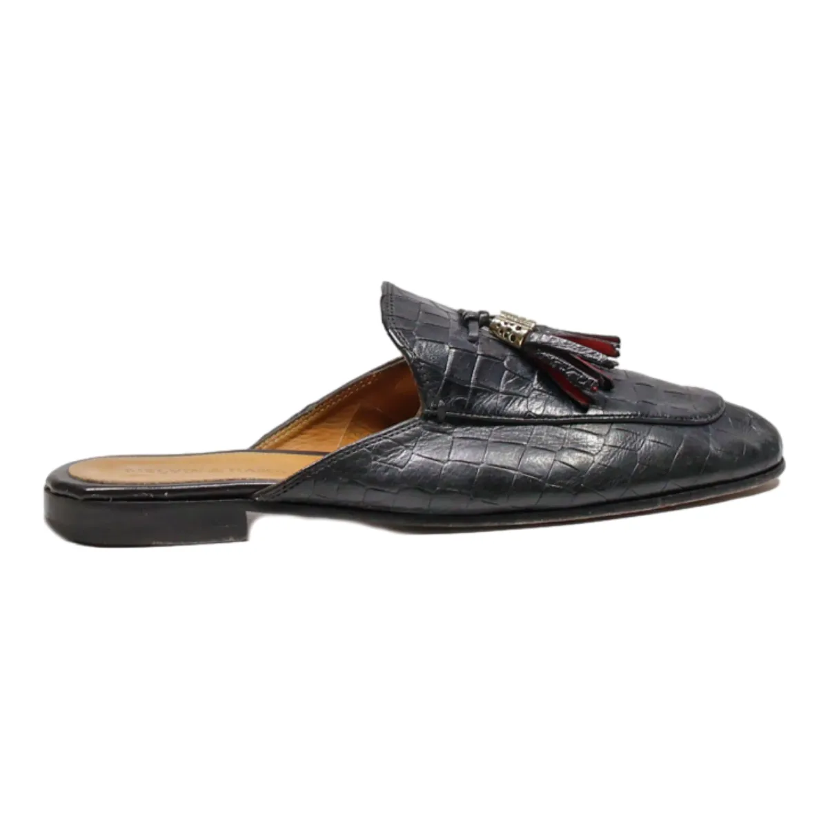 MELVIN & HAMILTON Loafer Shoes Black Leather Womens UK 6