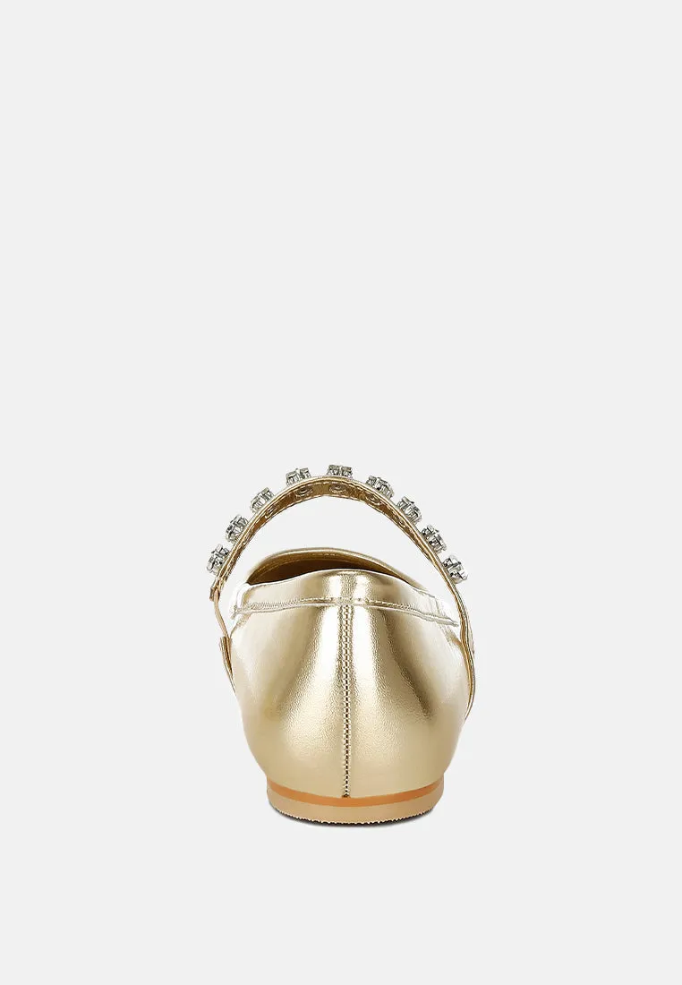 Metallic Mary Jane Ballerinas By RAG