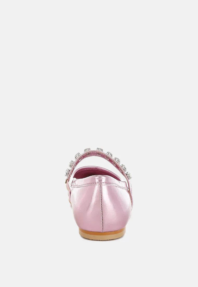 Metallic Mary Jane Ballerinas By RAG