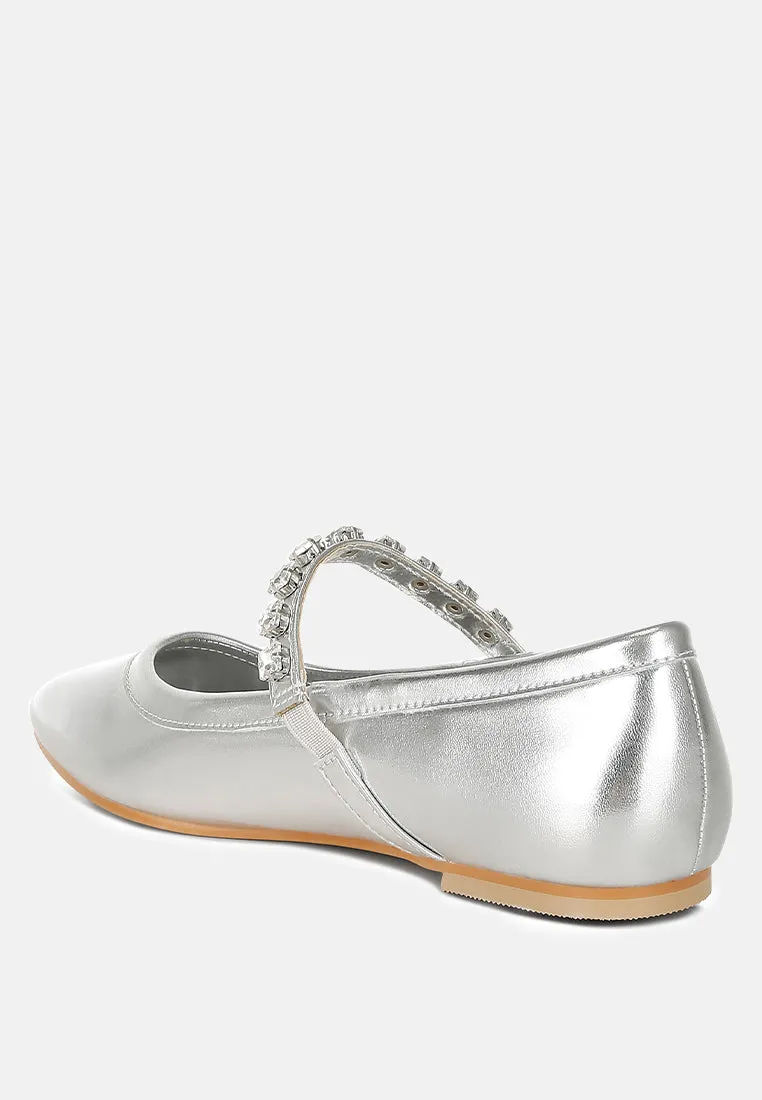 Metallic Mary Jane Ballerinas By RAG