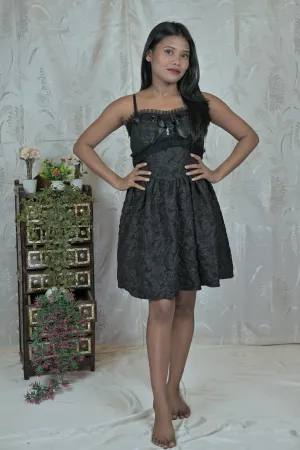 Midnight Noir Corset Mini Dress