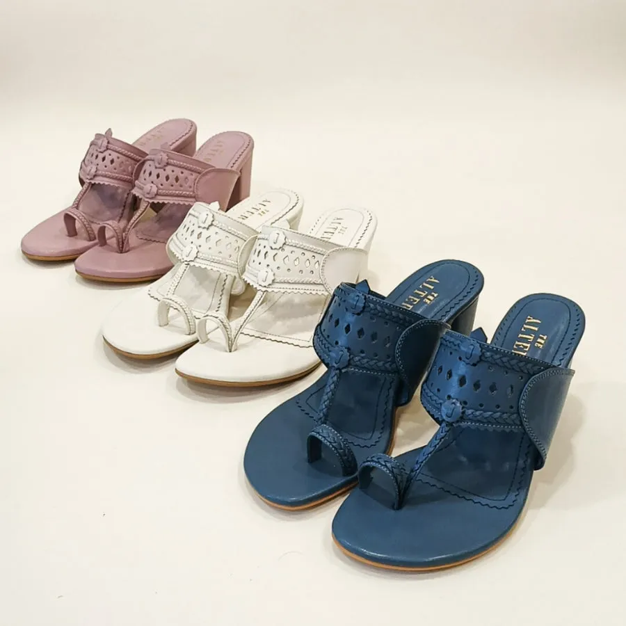 Monochrome Kohla Block Heels