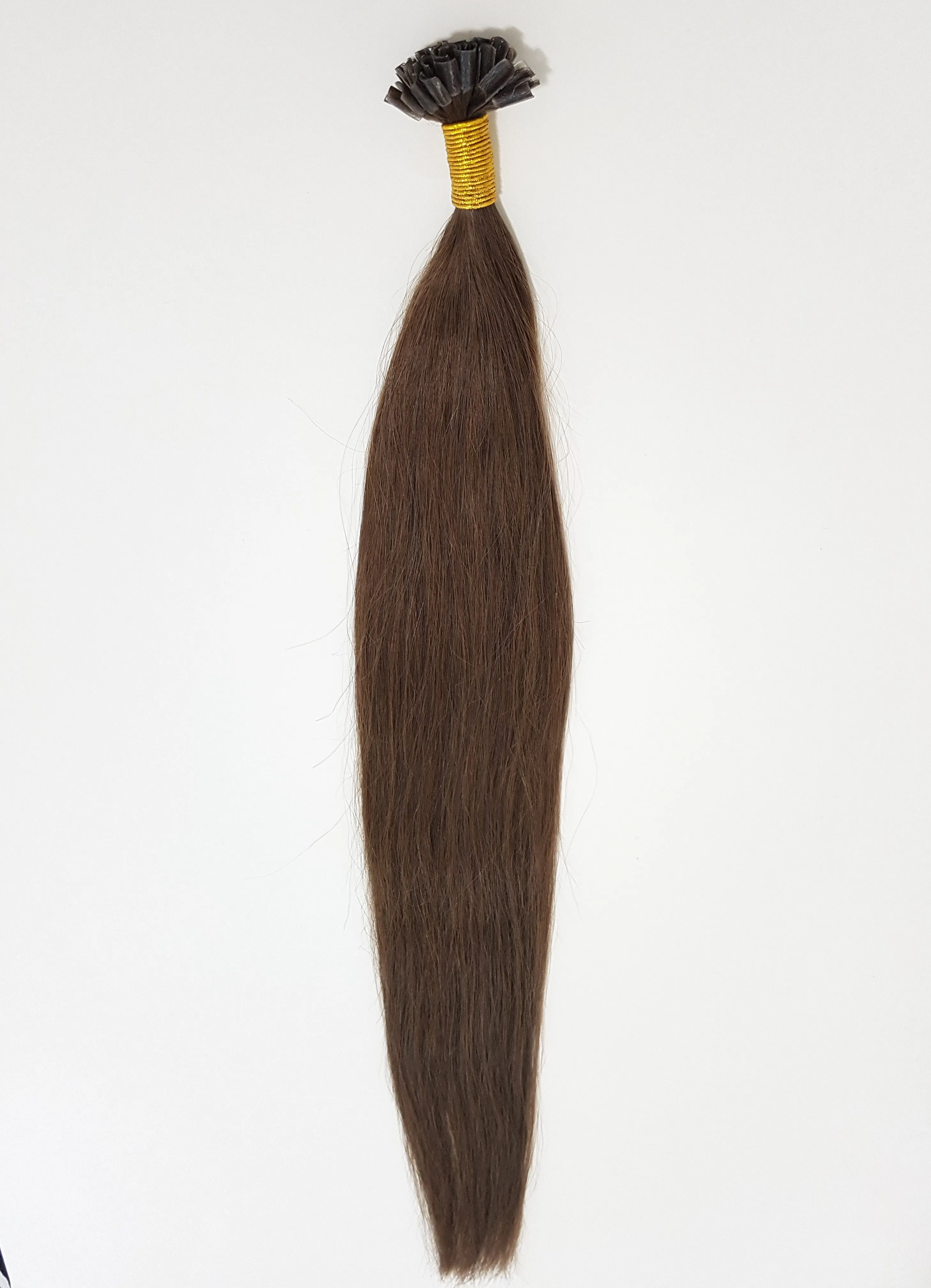 Nail/U Tip Hair Extensions Colour Chocolate Brown # 4  High Grade   24 Inches