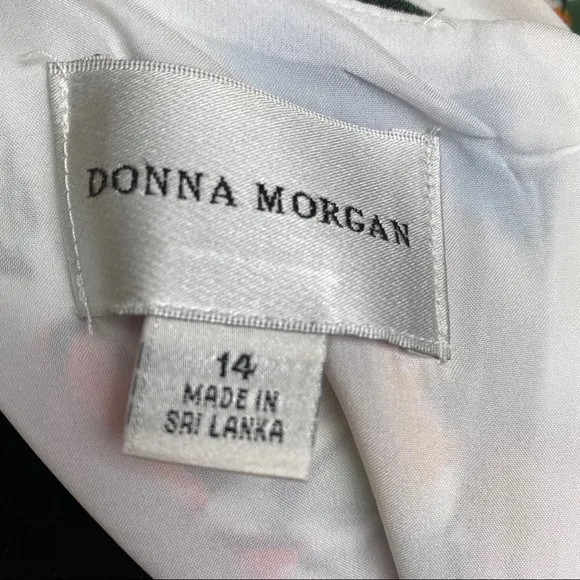 NEW Donna Morgan Bubble Sleeve High-low Midi Dress