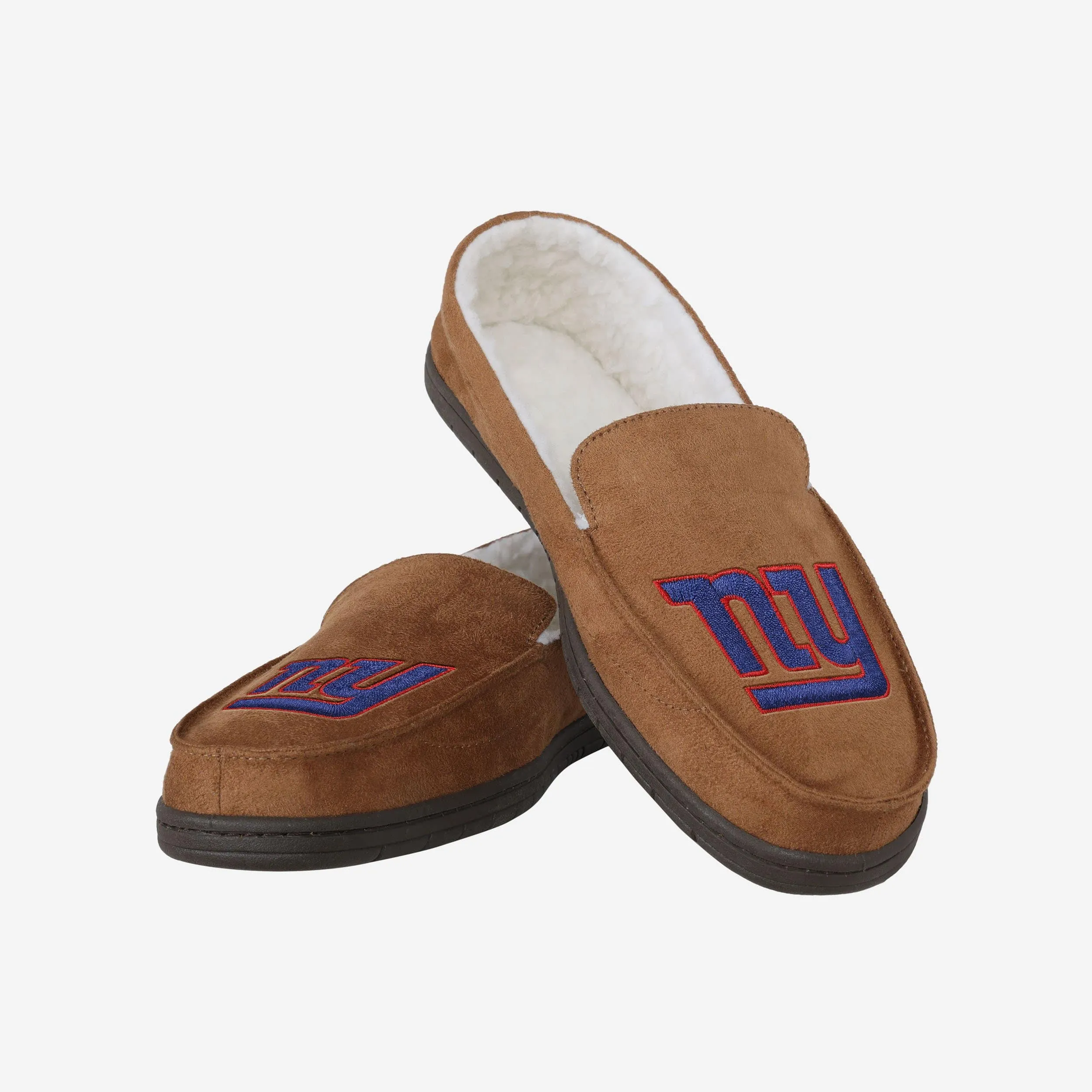 New York Giants Beige Moccasin Slipper