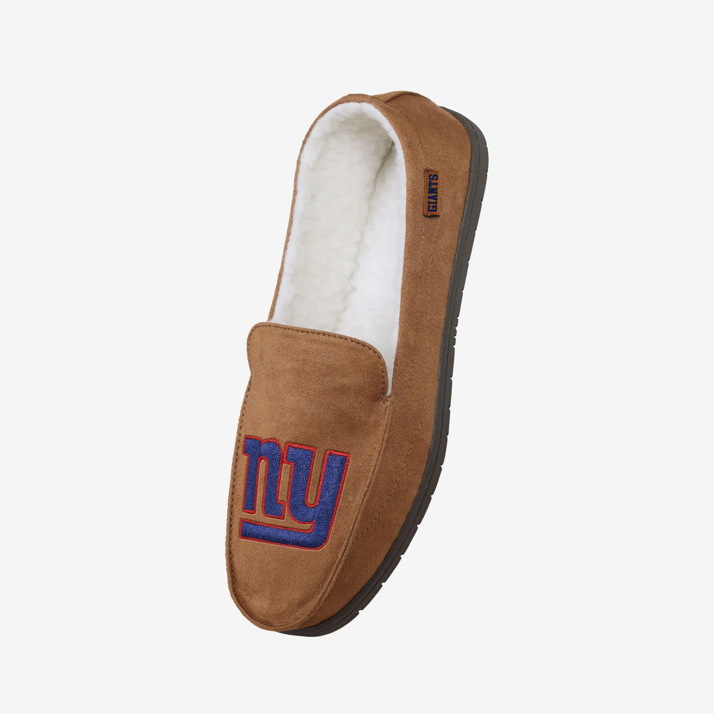 New York Giants Beige Moccasin Slipper