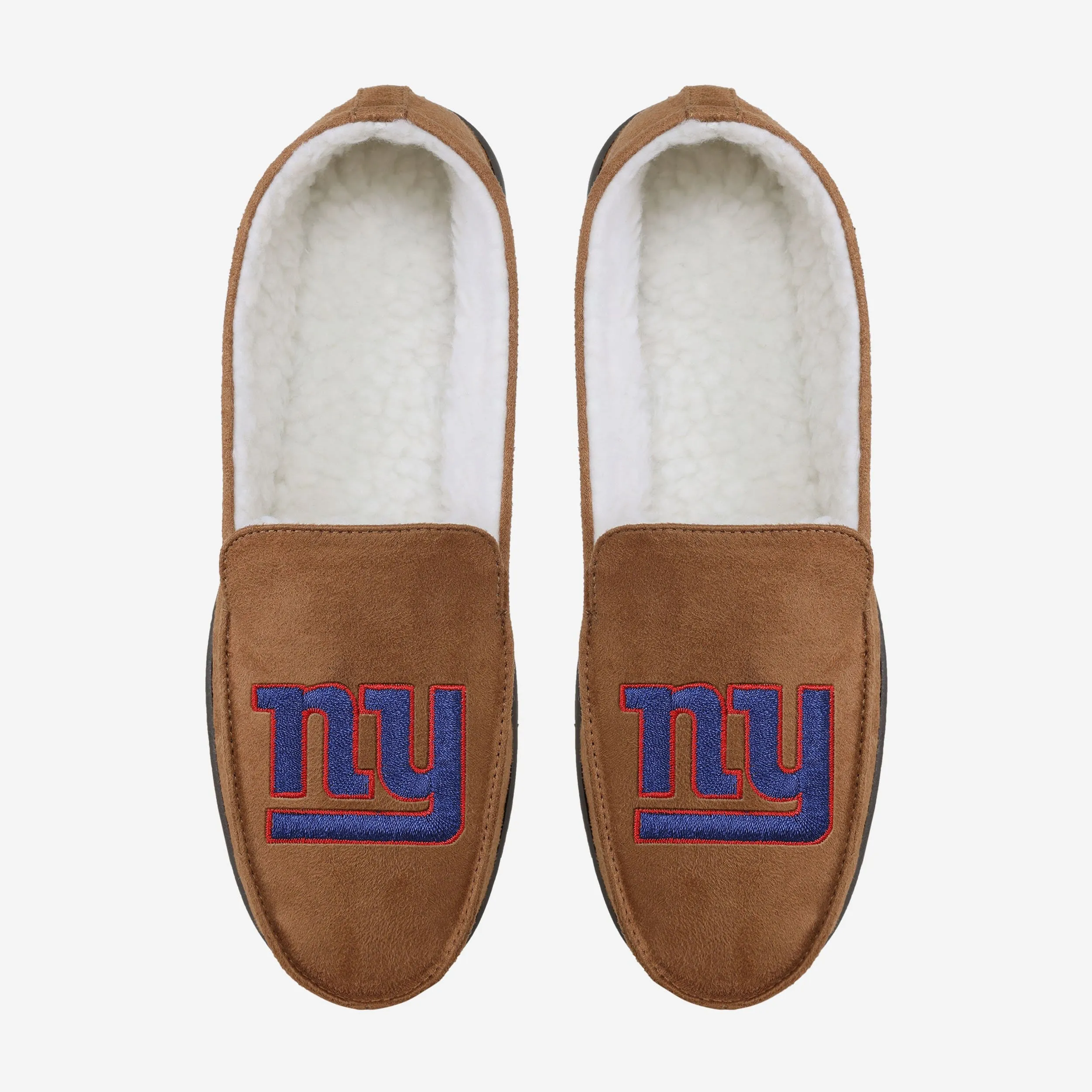 New York Giants Beige Moccasin Slipper