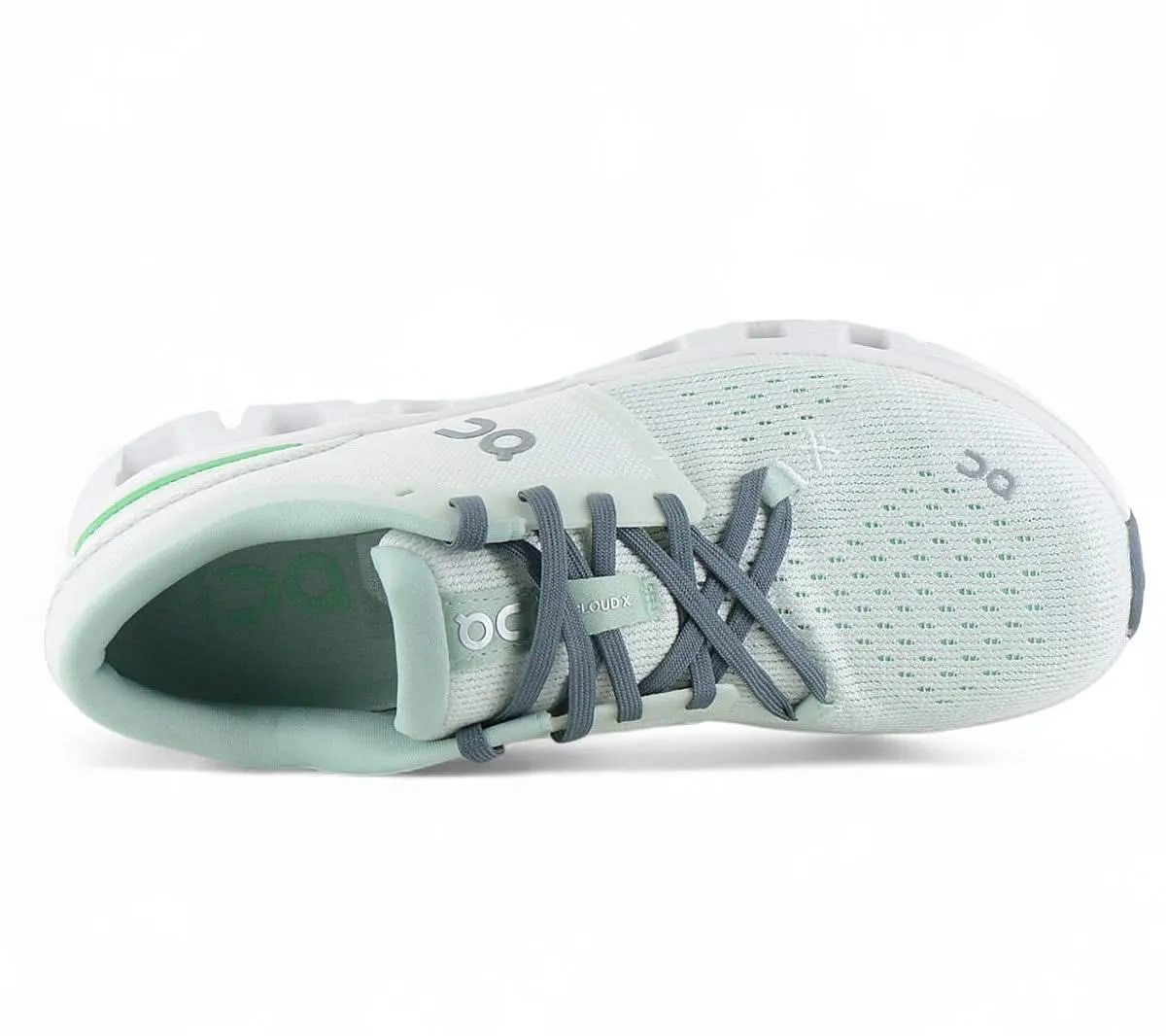 ON Running Cloud X 4 - Damen Sneakers Schuhe Aloe-Honey Dew 3WE30073088 6