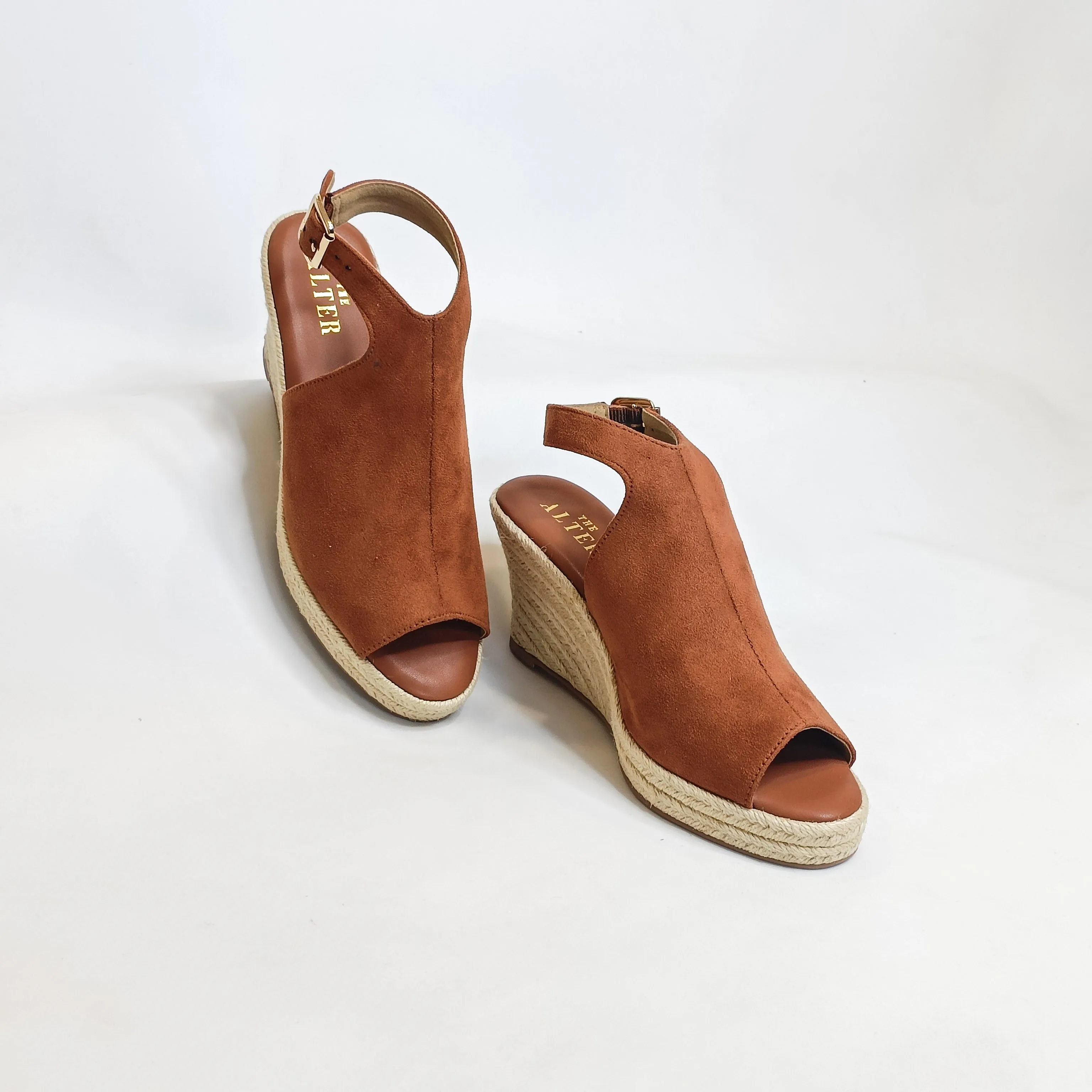 Peep Toes Jute Wedge