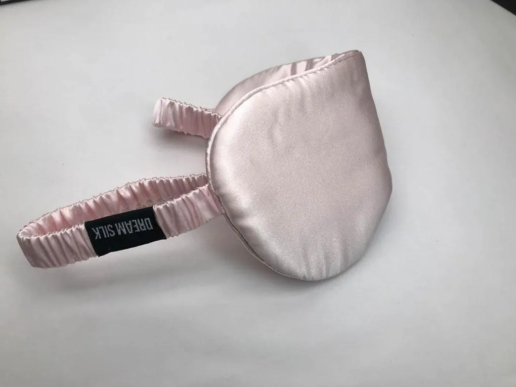 Pink Seashell Silk Sleep Mask