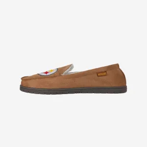 Pittsburgh Steelers Beige Moccasin Slipper