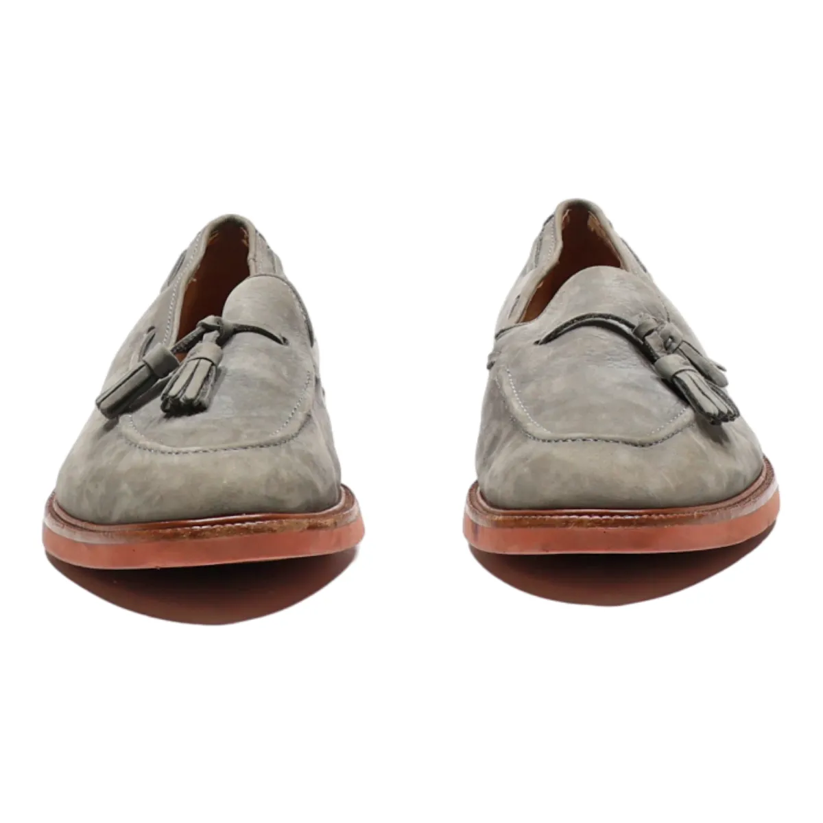 POLO RALPH LAUREN Loafer Shoes Grey Leather Mens UK 7