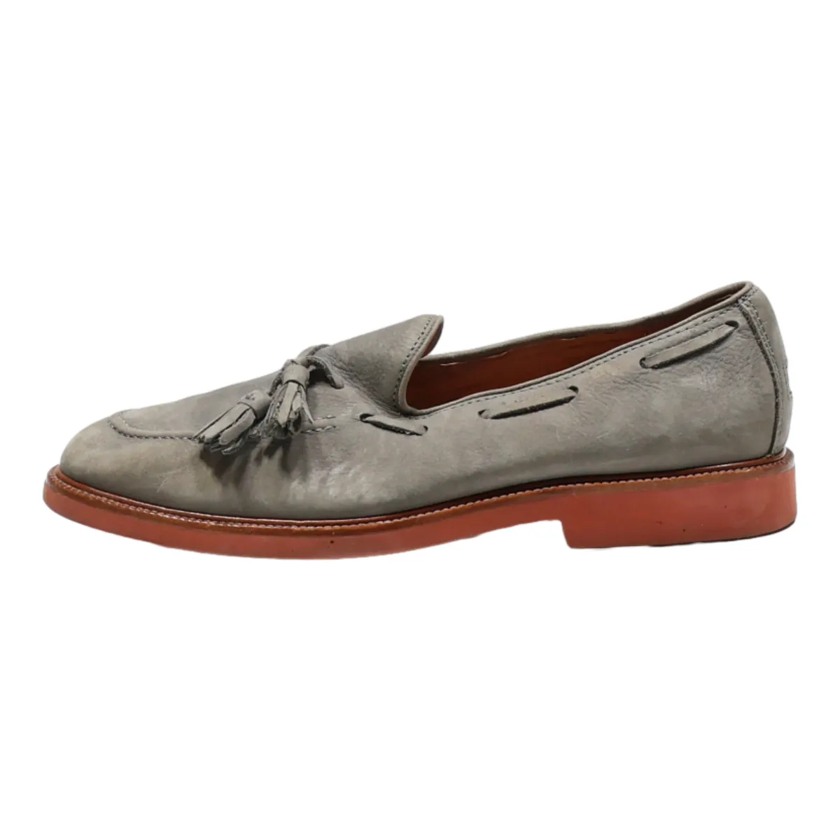 POLO RALPH LAUREN Loafer Shoes Grey Leather Mens UK 7