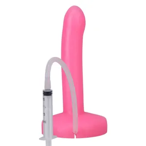 Pop Slim 6 Inch Silicone Squirting Dildo - Pink