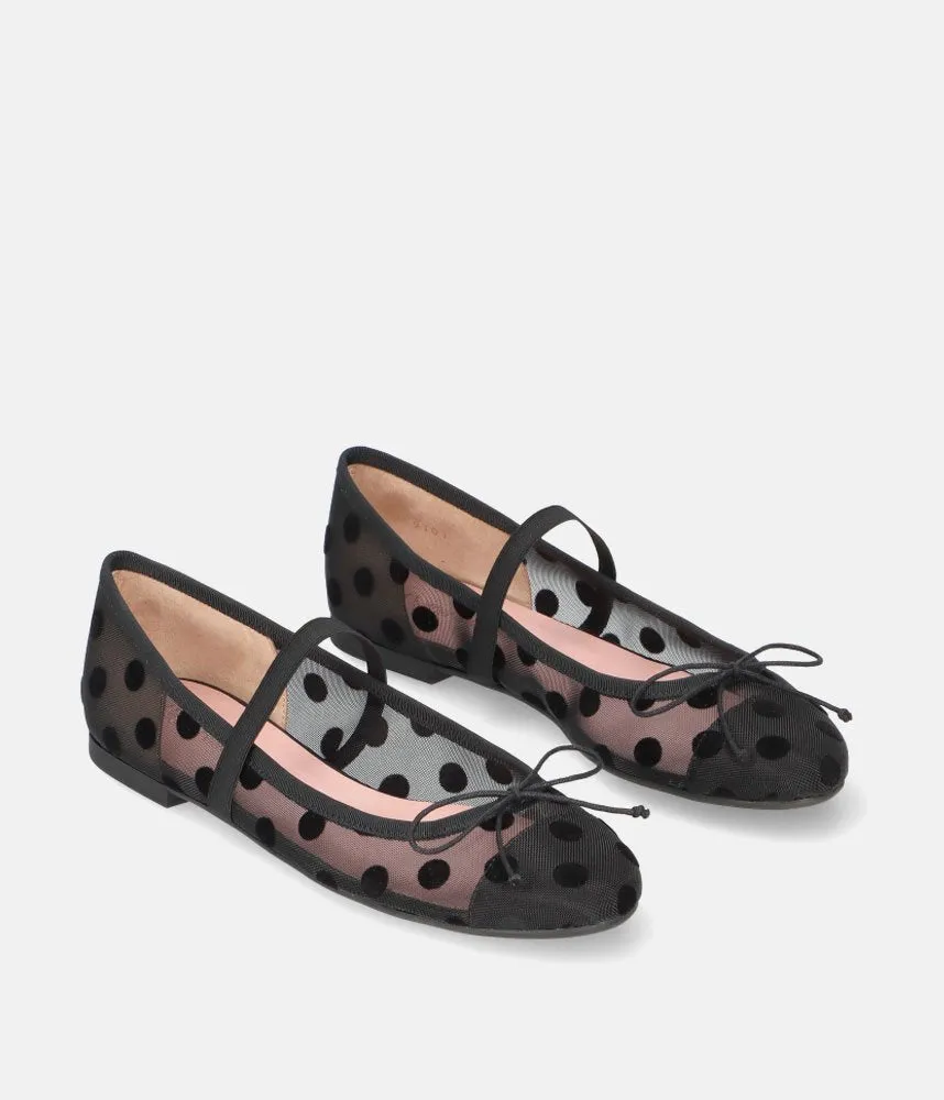 Pretty Ballerinas Gorgeous Sheer Mary Jane Flats