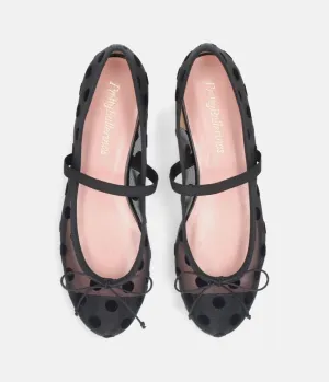 Pretty Ballerinas Gorgeous Sheer Mary Jane Flats