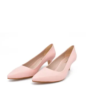 Pretty Pink Midi Heels