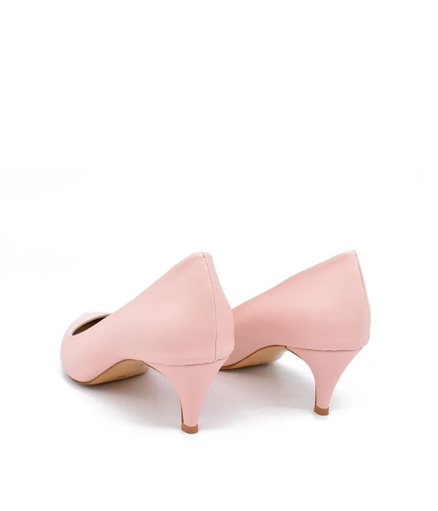 Pretty Pink Midi Heels