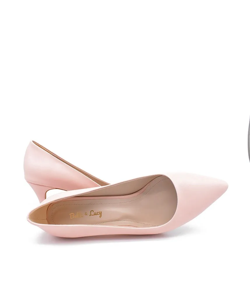 Pretty Pink Midi Heels
